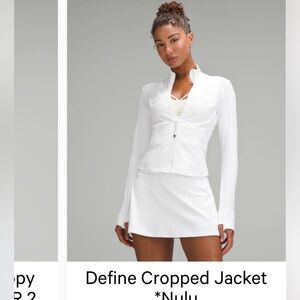 Lululemon Cropped Define Nulu Jacket